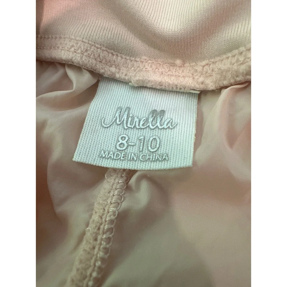 Mirella Kids Pink Ballet Dance Warm Up Bubble Shorts Size 8-10